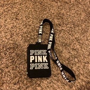 pink victoria’s secret lanyard